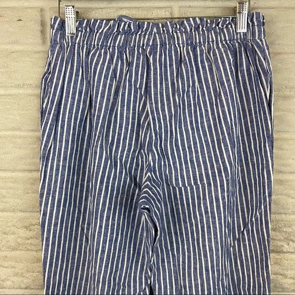 BeachLunchLounge Giavanna Beach Pants Linen Blend in Cerulean Pull On - Picture 5 of 9